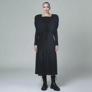 Black Pleated Dress