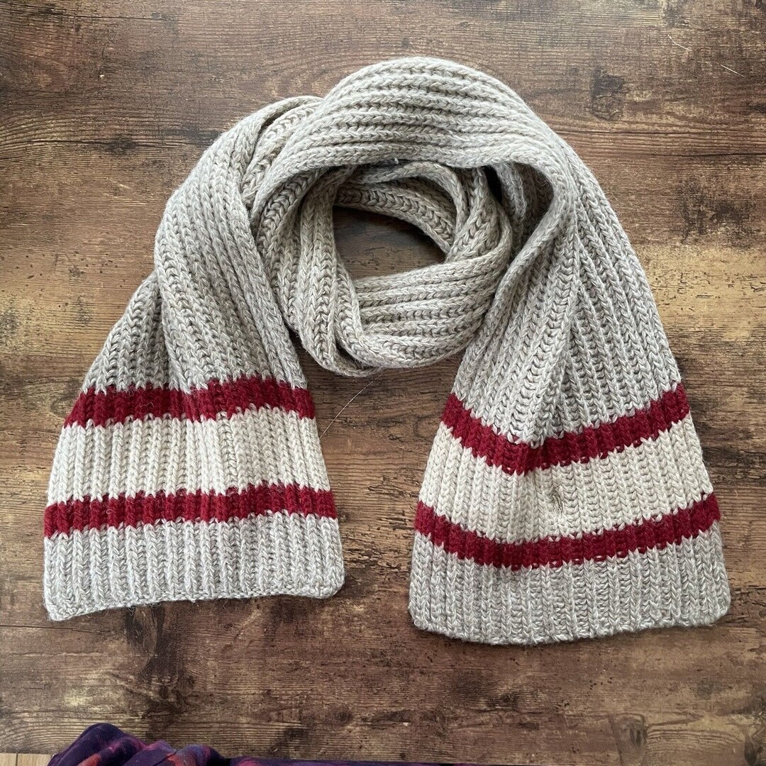 Polo Ralph Lauren Vintage Men's Winter Scarf / Ragg Wool Etsy
