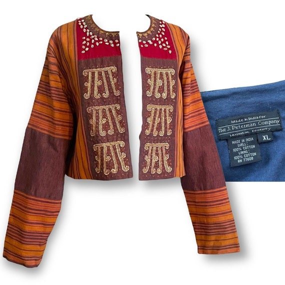 ジャケット・アウター Eaphi PATCHWORK EMBROIDERY LACE JACKET PATCHWORK EMBROIDERY LACE JACKET