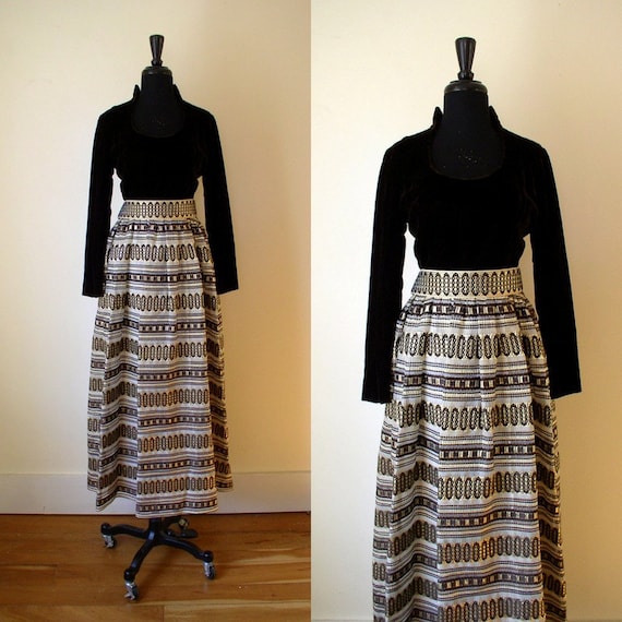 Vintage 1960's Glamour Girl Gown / Haute Hippie /