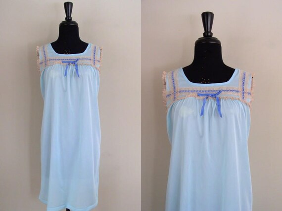 baby blue nightgown