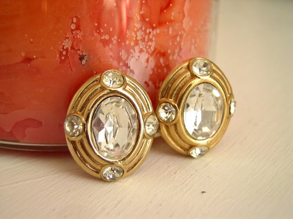 Vintage 1980's Donald Stannard Earrings/80's Runw… - image 1