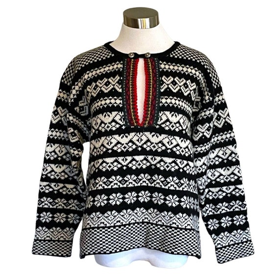 Susan Bristol Dames Vintage Wollen Trui Scandinavische Nordic Cottagecore Ski Trui Etsy Nederland