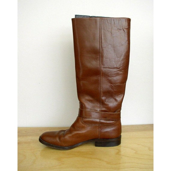Vintage Etienne Aigner Womens Boots / Brown Leath… - image 4