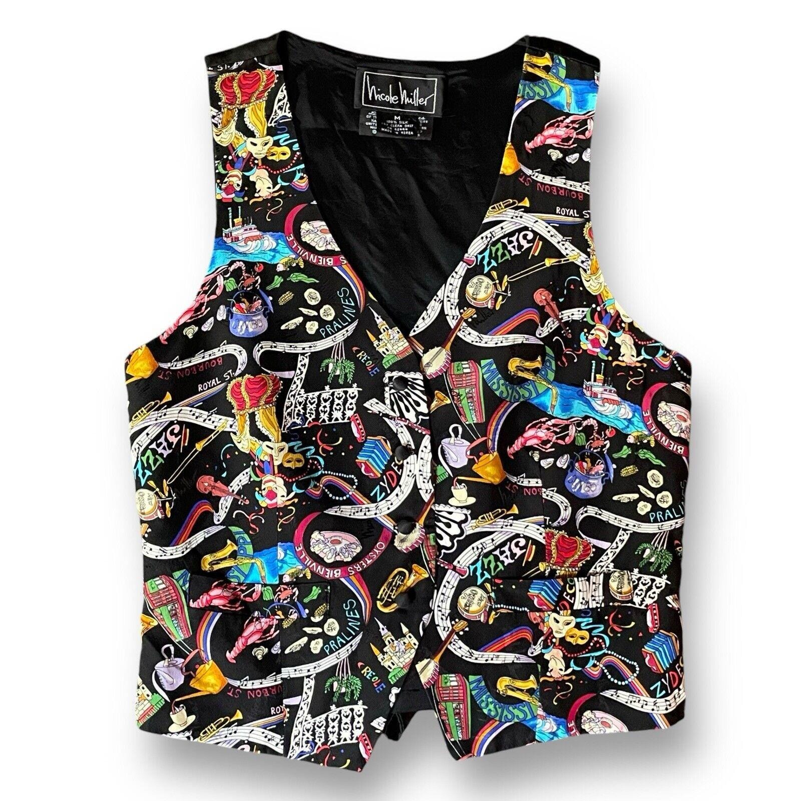Nicole Miller Vest - Etsy