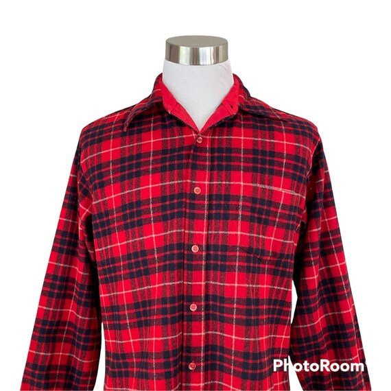 Pendleton Vintage Men’s Large Plaid Wool Shirt / … - image 2