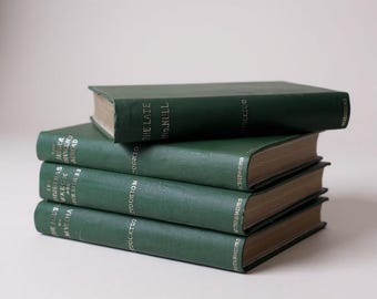 Frank R Stockton Antique Bücher Set / 4 Bücher Set / Charles Scribners Sons 1894 1902 / Grüne Bücher / Vintage Bibliothek Dekor / Vintage Shelfie