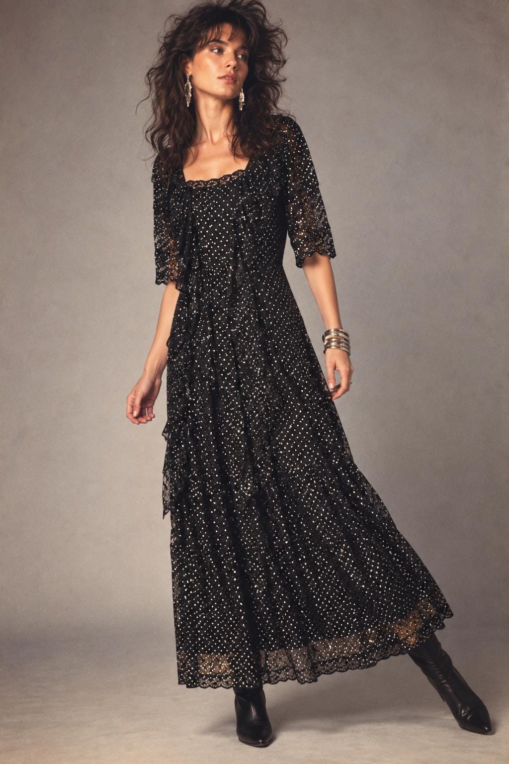 Vintage Nicole Miller Polka Dot Dress