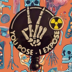 YOU POSE  I EXPOSE Badge Reel