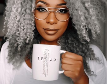 Taza de café de Jesús: Adoración de Jesús, regalo cristiano inspirador, oración matutina, adoración, devocional