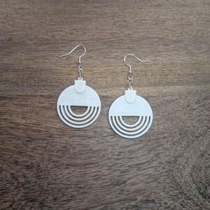 Geometric Circle Earrings