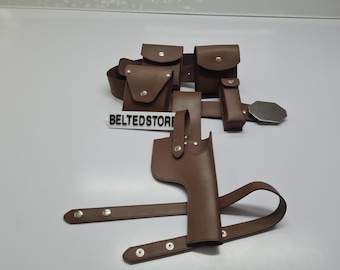 Luke Skywalker DL-44 Leather Holster Rig | Star Wars Cosplay