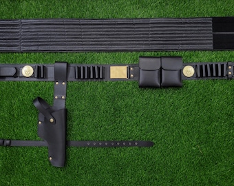 El libro mandaloriano de Boba Fett, cinturón de cuero para disfraz, cosplay, accesorio de Star Wars