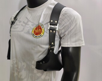 Albert Wesker Inspired Resident Evil Leather Gun Holster – Tactical S.T.A.R.S. Cosplay Harness