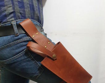 DeathWatch Westar-35 Trooper Leather Holster with Leg strap
