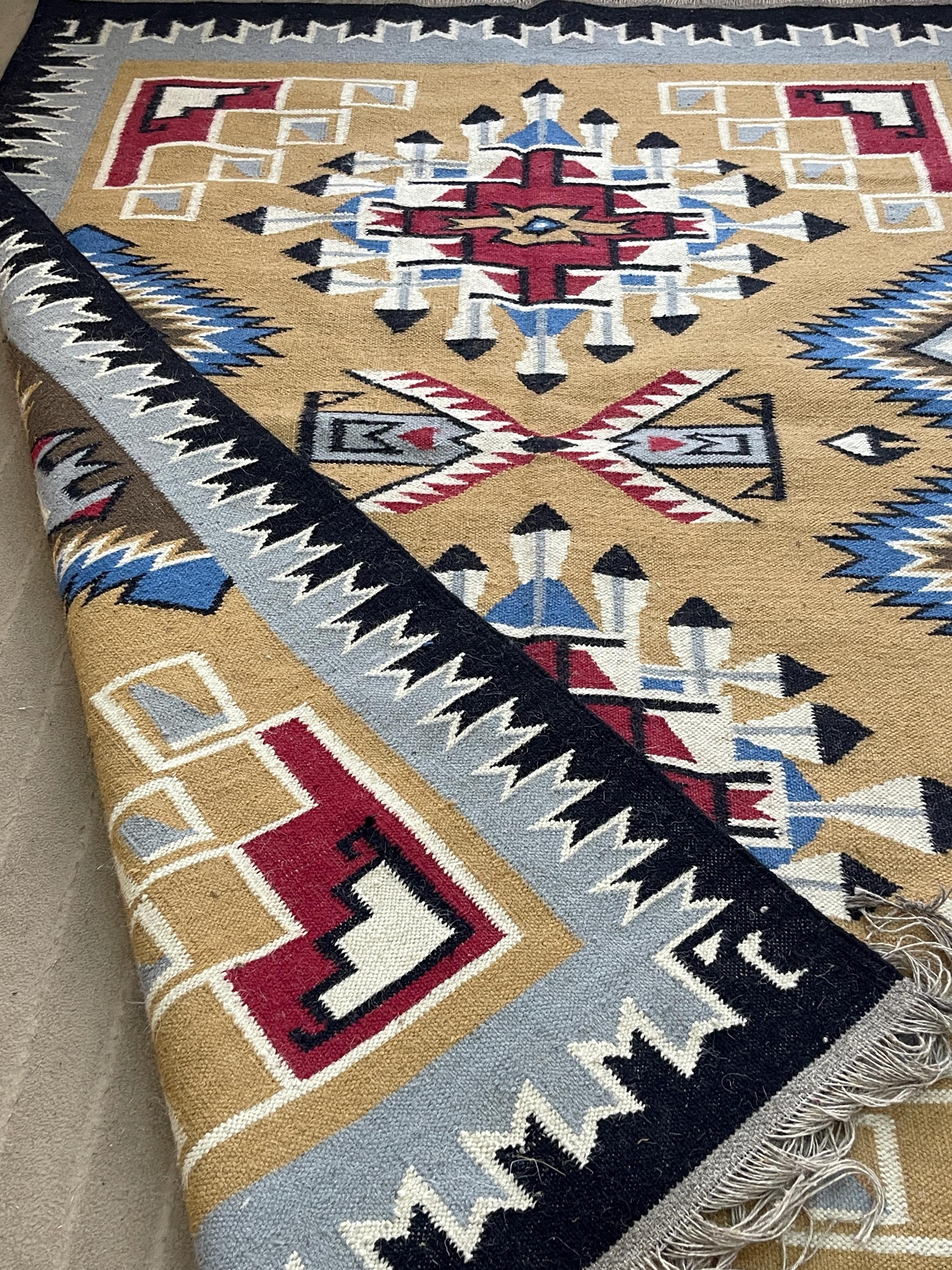 Aztech Rug Southwestern Navajo Style Rug 8x10, Boho Aztec Tribal Area Rug ...
