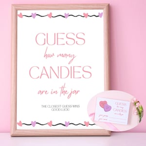 Guess How Many Candies Are in the Jar Game | Guessing Game | Valentines Game | Candy Jar Game