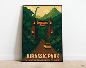 ジュラシックパーク　アートプリントポスター ジュラシックパーク アートプリントポスター Amazon.co.jp