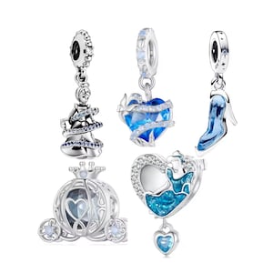 Cindrela Charms, S925 Silver, For Pandora Bracelets, BUY 3 GET 70% OFF