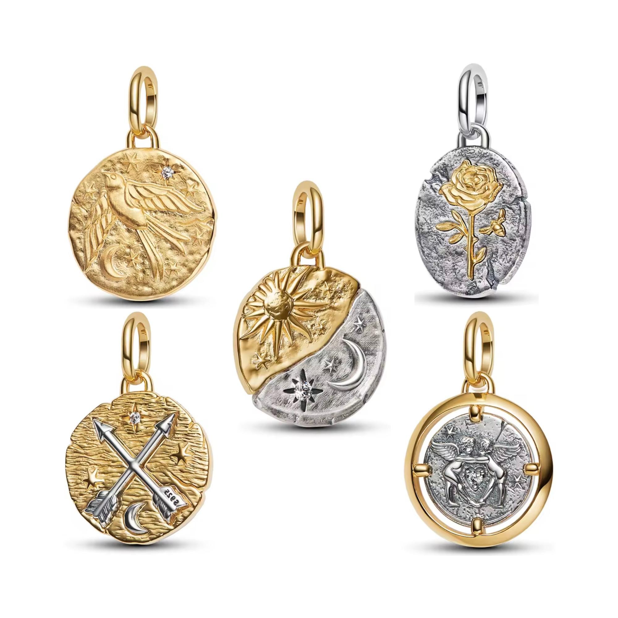 Schmuck Mond M29 10 Mond Charms Antik Silberfarben Ton M69 - Österreich Swatch Moon Gold