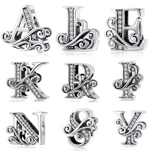 Initial Charms S925 Silber Für Pandora Armbänder Geschenk für Sie