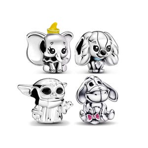 Disney Charms, S925 Silver, Fits Pandora Bracelets, BUY 3 GET 70% OFF