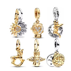 18K Gold Plated Charm, Pendant Charm, S925 Silver For Pandora Bracelets, BUY 3 GET 70% OFF