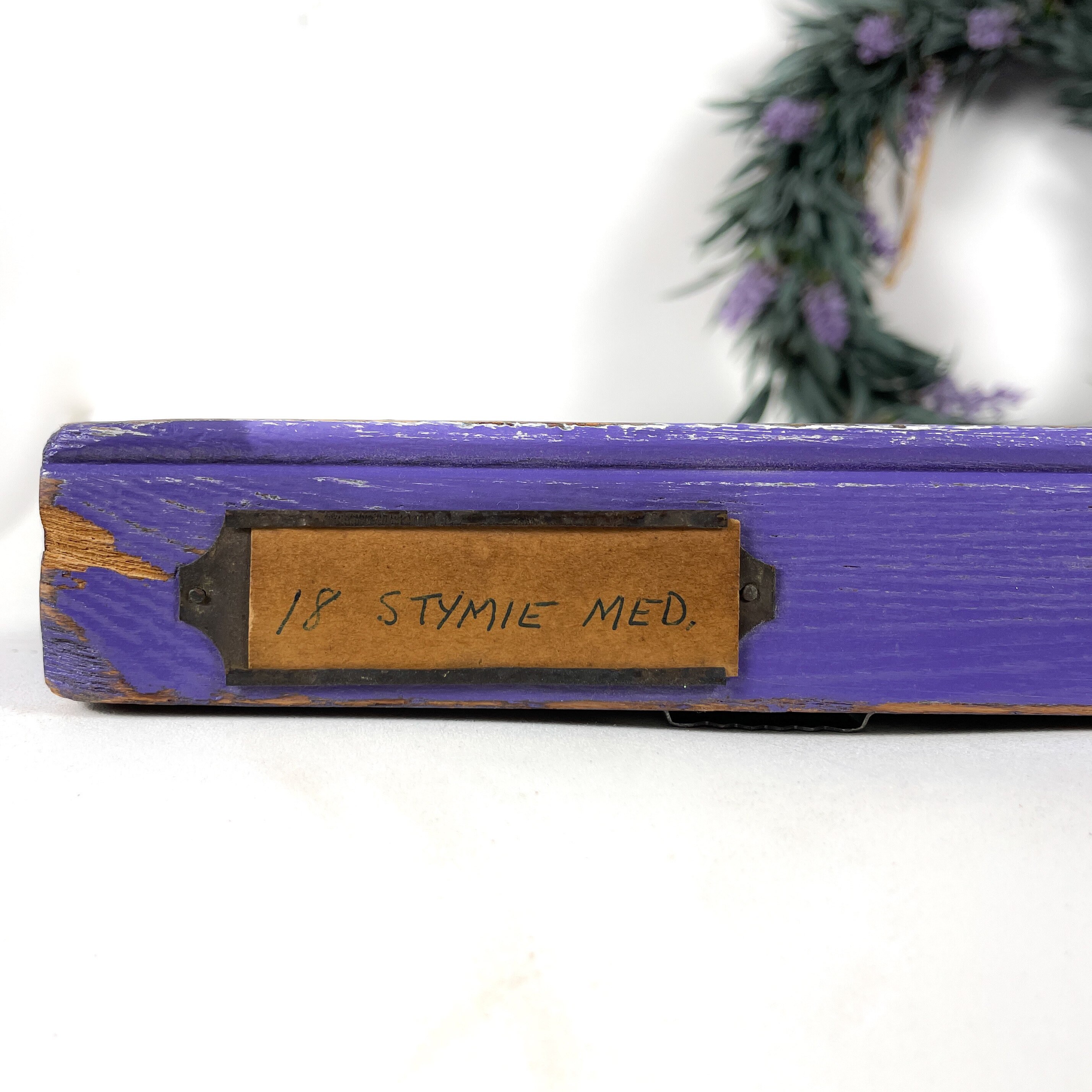 Hamilton Printer Drawer Shadow Box in Purple Ready to Hang Etsy