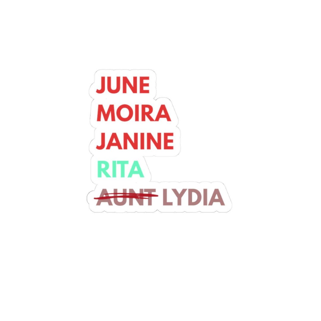 Handmaid's Tale Stickers, June Moira Janine Rita Aunt Lydia Margaret ...