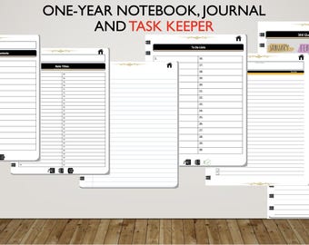 One-Year Notebook, Journal and Task Keeper