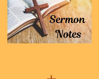 Remarkable Paper Pro 11.8” Sermon Notes Hyperlinked Notebook