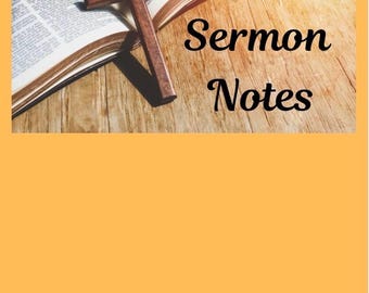 Remarkable Move Sermon Notes Hyperlinked Notebook