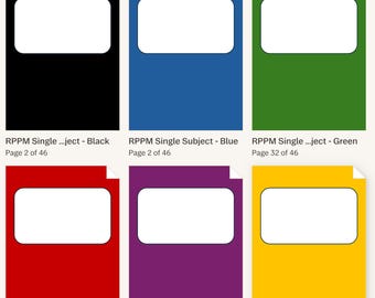 Remarkable Move Single Subject Multi-Colored Notebooks (6 Pack)