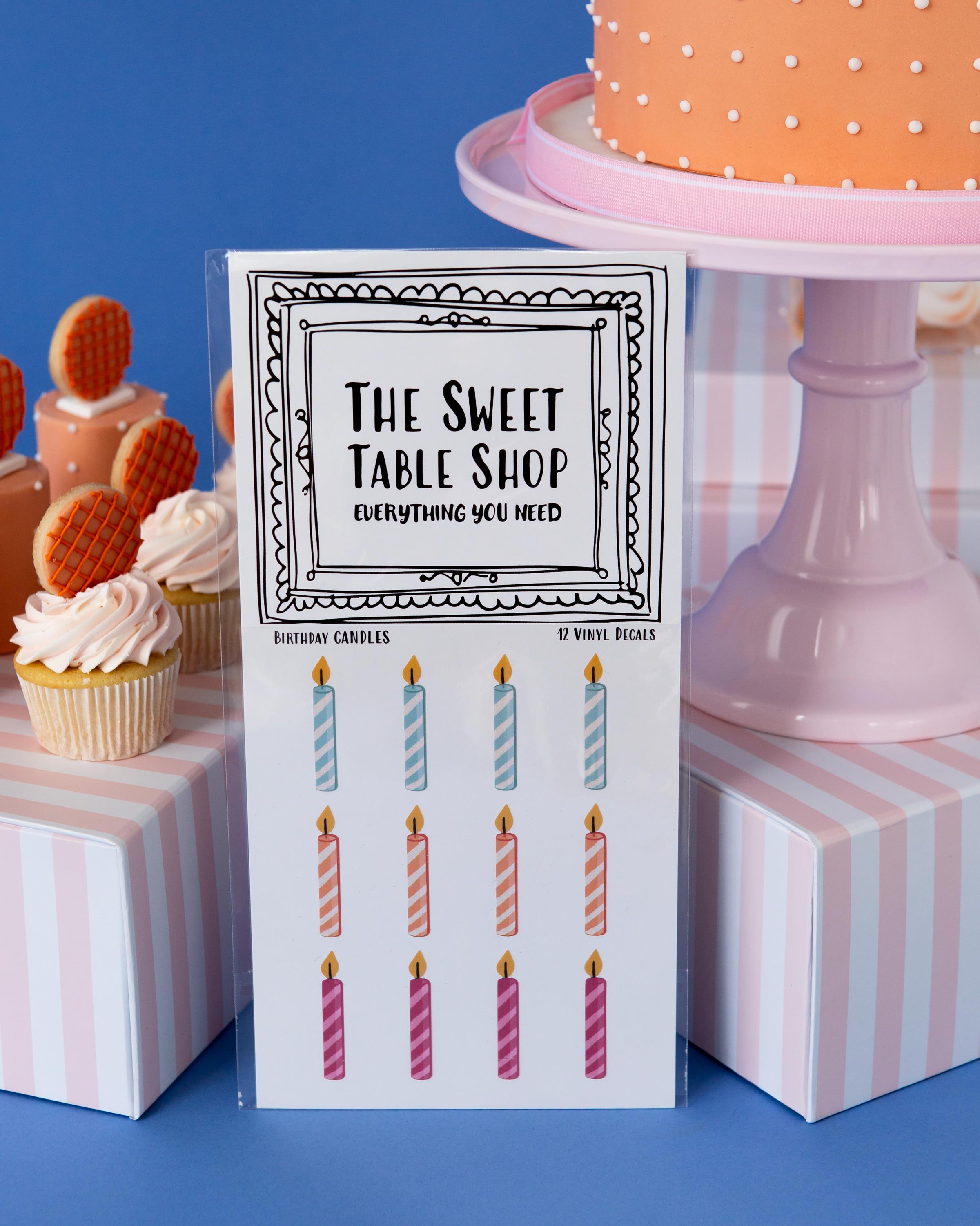 Sweet Shop Table Decorating Kit - Party Dessert Table Display Set