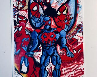 スパイダーマン 2099 オリジナル アート プリント - Etsy 日本