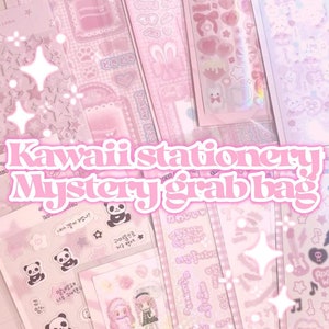 100 Stück KAWAII Schreibwaren Tasche |kawaii | Planer | Zeitschrift | Sammelalbum | Washi Tape | Aufkleber | Notizen | Notizblöcke | Brieffreundin | Kpop | Deko