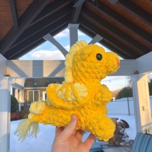 Dragon Fourth Wing Inspired Crochet Plush