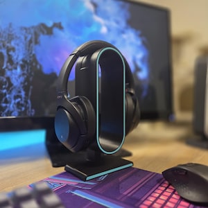 Multicolor Headphone Stand - Desk Accessories for Office Organization, 3D Printed Display Stand Perfect Gamer Gifts, Desktop Organizer