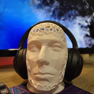 Headphone Stand Desk Accessories: Headphone Holder and Display Stand, Desk Organizer Perfect Gamer Gifts, 3D Printed for Office Organization