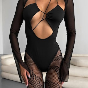 Magnifique ensemble body + collants pour femme - Élégant, confortable et parfait pour rehausser votre style et votre confiance en soi chaque jour
