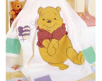 Vintage PDF Crochet/Cross Stitch Afghan Pattern (PDF Download)Crochet Baby Afghan