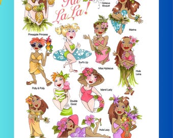 Hu LaLa Machine Embroidery Designs: 12 LoralieDesign Patterns, USB Stick, Embroidery Design