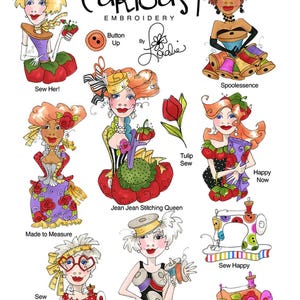Loralie Designs Machine Embroidery USB Stick: Sew Curious Designs