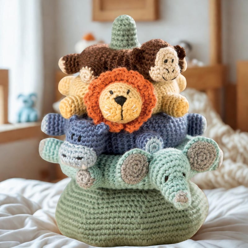 Stackable Crocheted Deer - Etsy