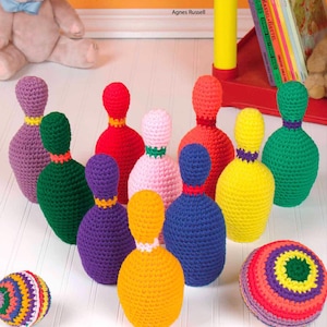 Crochet Amigurumi Toy Bowling Set, Crochet Bowling, Crochet Toys, Toy Pattern, Crochet Pattern, Crochet Toy Pattern, Kids Toys