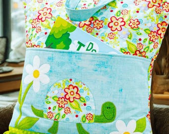 Book Buddy Pillow Sewing Pattern, Kids Reading Pillow (16" Square)