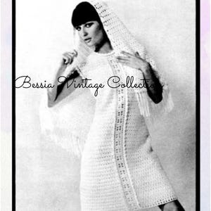 Crochet Pattern,Vintage Crochet Dress Pattern,Crochet Dress, Dress Pattern,Crochet Wedding Dress, Crochet Dress