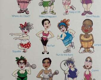 Loralie Designs Machine Embroidery Designs: Have A Fit, 14 Patterns on USB