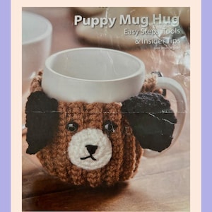 Crochet Pattern, Crochet Mug Cozy Pattern, Mug Cozy, PDF Crochet Pattern, PDF Mug Cozy, Crochet Cozy, Puppy Mug Cozy Pattern