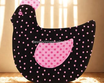 Hen Pot Holder Sewing Pattern: Chicken Kitchen Decor (PDF Pattern)
